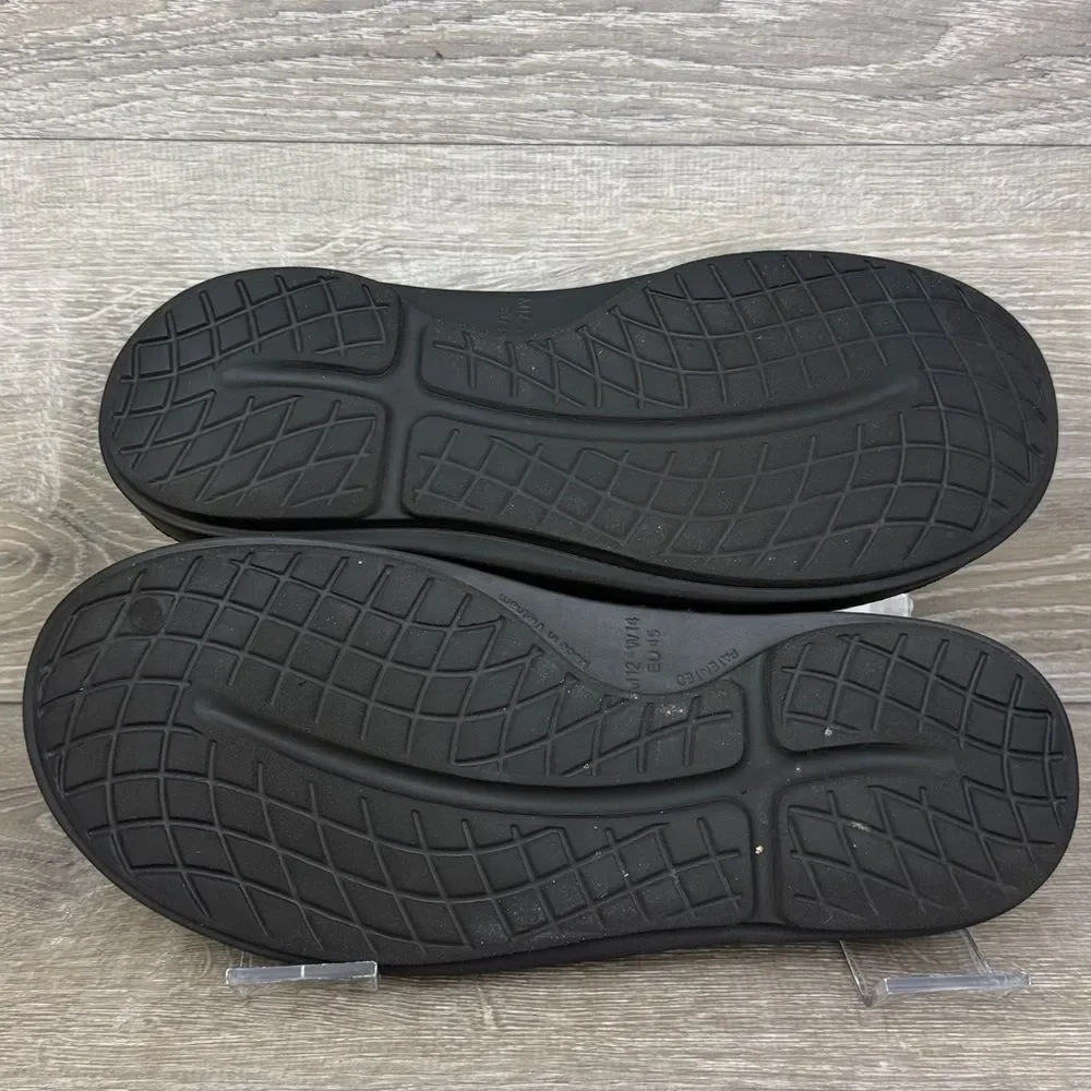 Oofos Oocloog Men's Sz 12/Women’s 14 Black Oofoam Slip-On Recovery Mules Clogs